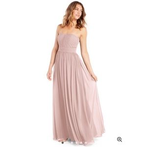 Azazie Milagros floor-length dress (in Dusty Rose)